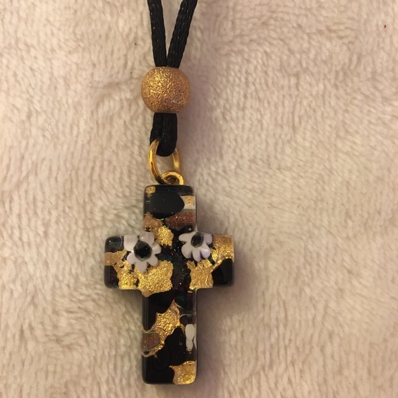 Murano Jewelry - Original Murano Glass Cross Necklace